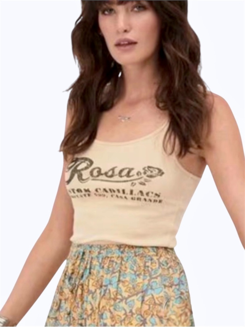 Spell Rosa Singlet Tank Top, Med, EUC!